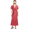 Sandro Scarf Print Maxi Dress In Multi