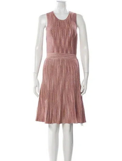 Pre-owned Sandro Scoop Neck Knee-length Dress