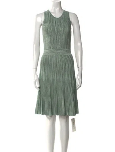 Pre-owned Sandro Scoop Neck Knee-length Dress