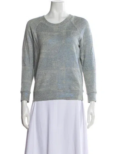Pre-owned Sandro Scoop Neck Sweater In Gray