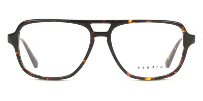Sandro Sd1015 Men's Glasses, Tortoiseshell, Size 55 In Brown