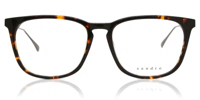 Sandro Sd1021 Men's Glasses, Tortoiseshell, Size 55 In Brown