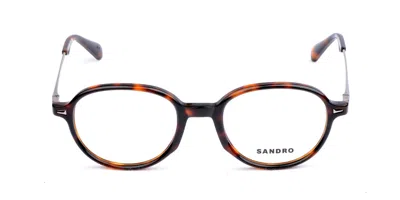 Sandro Sd1031 Men's Glasses, Tortoiseshell, Size 52 In Brown