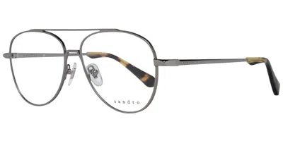Sandro Sd3001 Men's Glasses, Gunmetal, Size 55 In Gray