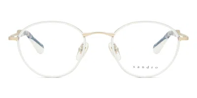 Sandro Sd4000 Men's Glasses, White, Size 48 In Multi