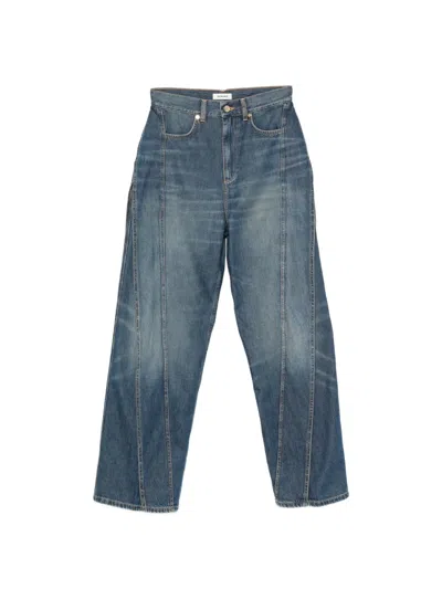 Sandro Seam-detail Jeans In Blue