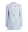 Sandro Sequin-embellished Stripe Blazer In Blue
