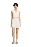 Sandro Sequin High-waisted Shorts In Ecru