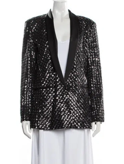 Pre-owned Sandro Sequin Patterned Evening Jacket In Multi