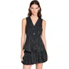 Sandro Sequinned Striped Jacket In Black