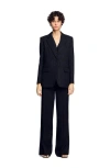 Sandro Sequinned Suit Jacket In Black