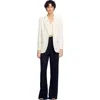 Sandro Sequinned Suit Jacket In Ecru