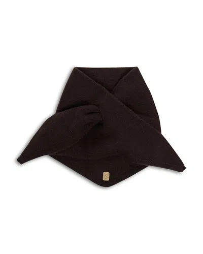 Sandro Shani Wool & Cashmere Collar Snood Scarf In Brown