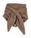 Sandro Shani Wool & Cashmere Collar Snood Scarf In Naturels