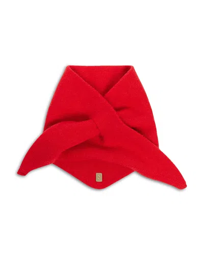 Sandro Shani Wool & Cashmere Collar Snood Scarf In Red