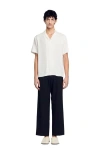 Sandro Shark Collar Shirt In Optic White