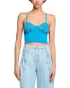 Sandro Shell Sweater In Blue
