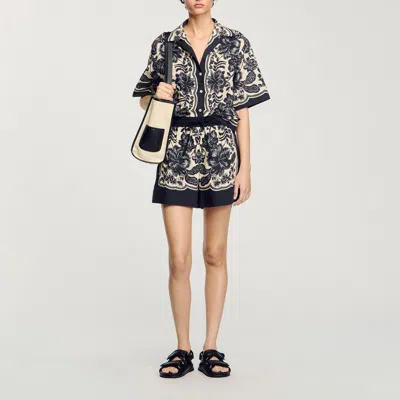 Sandro Short À Imprimé Fleuri Hawaïen