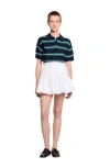 Sandro Short Bubble Skirt In White
