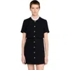 Sandro Short Dress With Detachable Collar In Black
