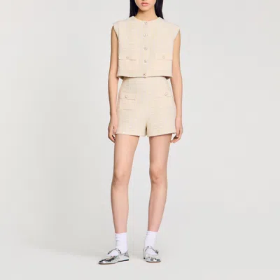 Sandro Short En Tweed Fantaisie