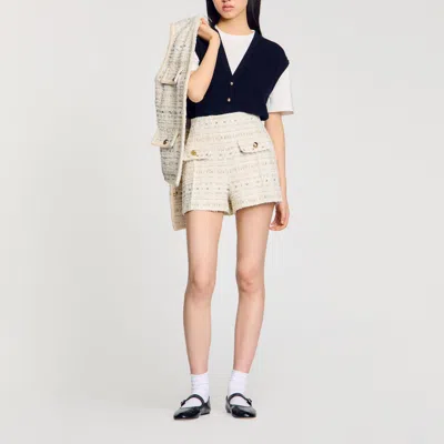 Sandro Short En Tweed Fantaisie
