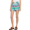 Sandro Paris Floral Drawstring Shorts In Multi