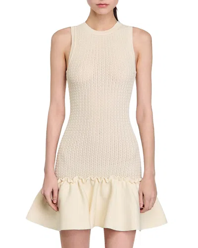 SANDRO SHORT KNIT DRESS
