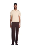 Sandro Short-sleeve Knitted Polo Shirt In Oats