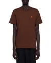 Sandro Short Sleeve Logo Tee In Brown