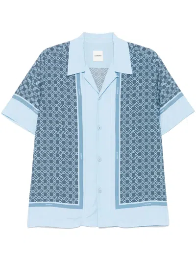 SANDRO SHORT-SLEEVE PATTERNED SHIRT