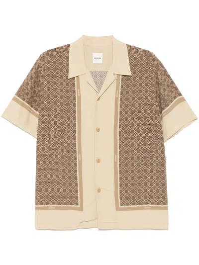 SANDRO SHORT-SLEEVE PATTERNED SHIRT