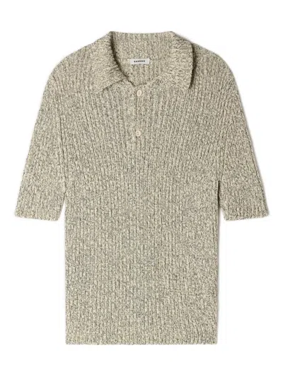 Sandro Short-sleeve Polo Shirt In Neutral