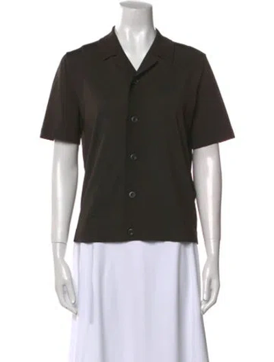 Pre-owned Sandro Short Sleeve Polo W/ Tags In Green