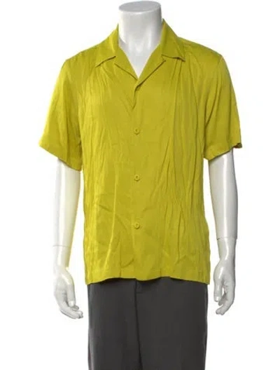 Pre-owned Sandro Short Sleeve Shirt In Green