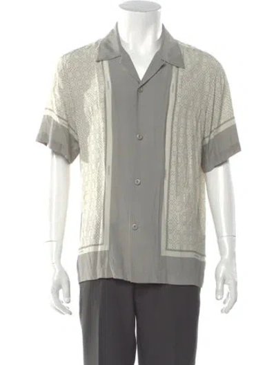 Pre-owned Sandro Short Sleeve Shirt In Neutral