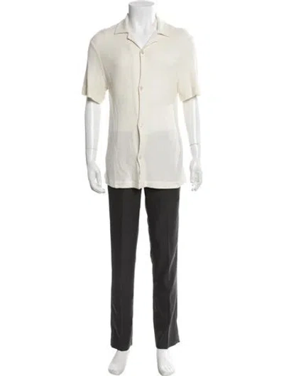 Pre-owned Sandro Short Sleeve Shirt In Neutral