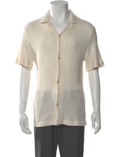 Pre-owned Sandro Short Sleeve Shirt In Neutral