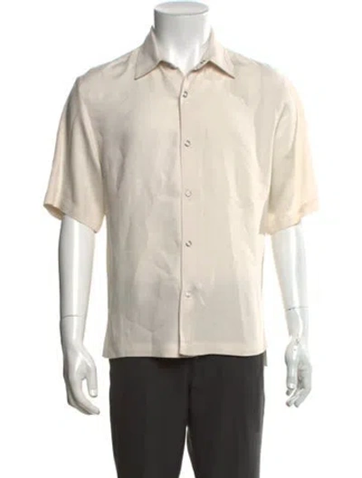 Pre-owned Sandro Short Sleeve Shirt In Neutrals