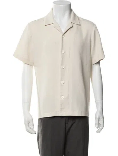 Pre-owned Sandro Short Sleeve Shirt In Neutrals