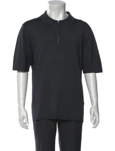 Pre-owned Sandro Short Sleeve Shirt W/ Tags In Blue