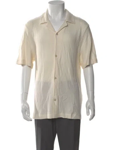 Pre-owned Sandro Short Sleeve Shirt W/ Tags In Neutral