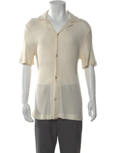 Pre-owned Sandro Short Sleeve Shirt W/ Tags In Neutral