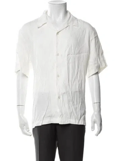 Pre-owned Sandro Short Sleeve Shirt W/ Tags In White