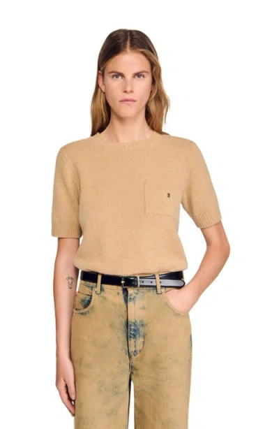 SANDRO SANDRO SHORT-SLEEVE SWEATER