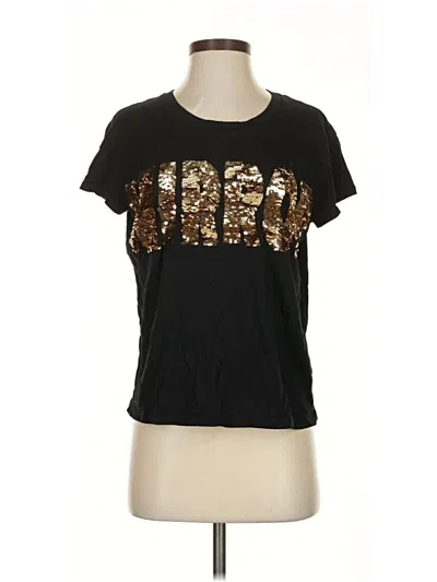 Pre-owned Sandro Short Sleeve T-shirt In Black
