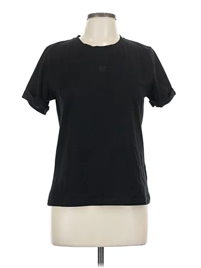 Pre-owned Sandro Short Sleeve T-shirt In Black