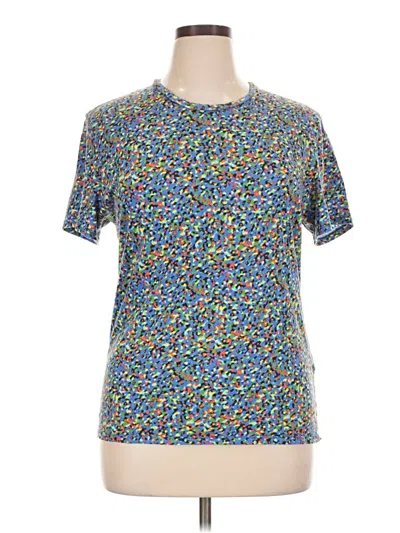 Pre-owned Sandro Short Sleeve T-shirt In Blue