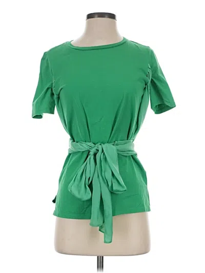 Pre-owned Sandro Short Sleeve T-shirt In Green