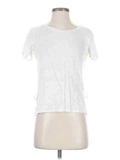 Pre-owned Sandro Short Sleeve T-shirt In White